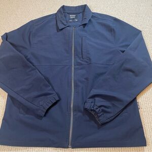 Reverse Threads Men’s Jacket Navy Full Zip Size Medium Windbreaker